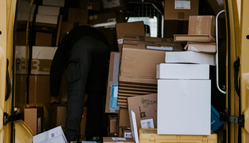 brown cardboard boxes on brown cardboard box