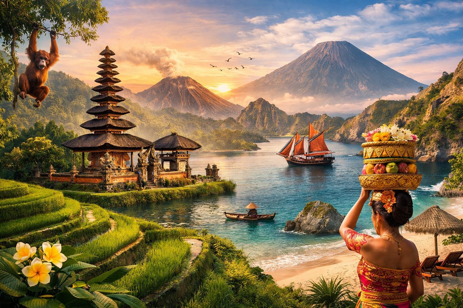 السياحة في إندونيسيا مع شركة الشفق للسياحة والتنظيم – رحلة واحدة إلى ألف عالم